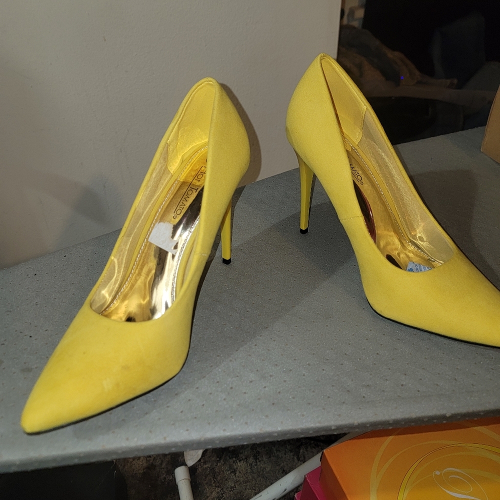 Yellow heels